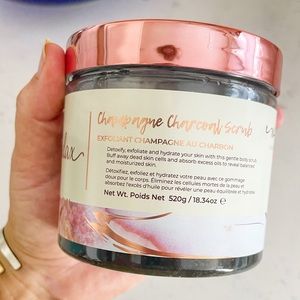 MANNA KADAR Champagne Charcoal Body Sugar Scrub New - SEALED